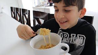 How To Eat Unhealthy Noodles - Mukbang by Arqa - Heghineh Family Vlogs