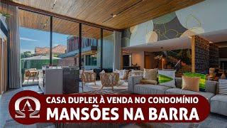 CASA DUPLEX com SUBSOLO à venda no condomínio MANSÕES na BARRA DA TIJUCA no Rio de Janeiro!