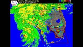 EAS Timeline | Spanish (Español) NOAA Weather Radio as Hurricane Milton Makes Landfall in Florida