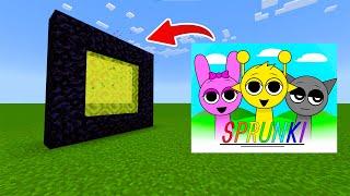 I Built a Portal To The World of Sprunki in Minecraft
