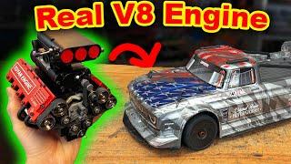 Can I put a REAL V8 ENGINE into a TOY CAR?