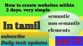 html semantic and non semantic elements. explained clearly.