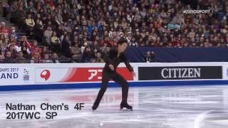 Nathan Chen's Quad Flip vs Shoma Uno's Quad Flip (Cheats take-off)