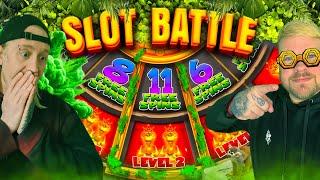 EPIC SLOT BATTLE SUNDAY!! Fruity Slots Vs Hideous Slots!!