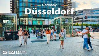 Düsseldorf, Germany  Vibrant City Walking Tour ️ 4K 60fps HDR | A Sunny Day Walk, 2023