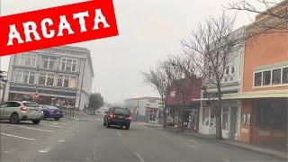 ARCATA CALIFORNIA - DRIVING DOWNTOWN