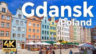 Gdansk, Poland Walking Tour (4k Ultra HD 60 fps) - With Captions