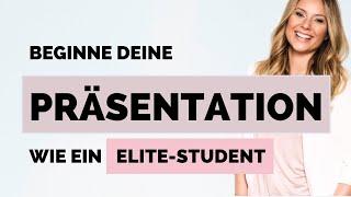 Präsentation beginnen - Tipps für den perfekten Einstieg So lernst du es in Harvard!