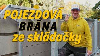 Pojezdová brána ze skládačky