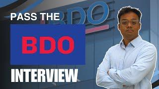 Pass the BDO Interview 2024 | BDO Video Interview