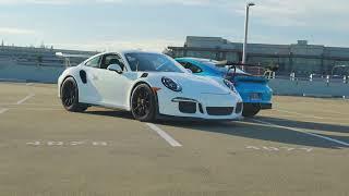 Miami Blue and White GT3RS, both available at Park Place. #porsche #gt3rs #gt3 #racecar