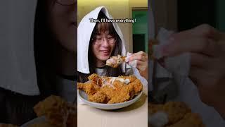 How people eat chicken in Kdrama