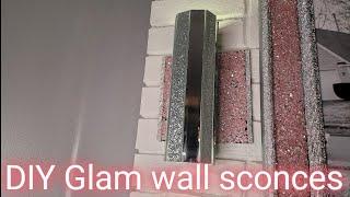 New! Glam diy sconces #diyideas #glamdiy #springdecor #homedecordiy/ modern Glam diy