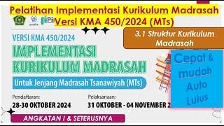 (MTs) Pembahasan Soal & Kunci Jawaban Pelatihan Implementasi Kurikulum Madrasah Versi KMA 450/2024