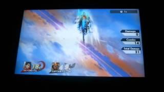 Smash 4 Wii U Bayonetta vs Captain Falcon combo