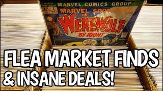 FLEA MARKET FINDS & INSANE DEALS! HUGE COMIC HAUL!!!