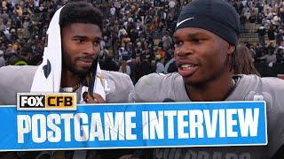 Travis Hunter and Shedeur Sanders on Heisman race and Colorado's win over Utah | CFB on FOX