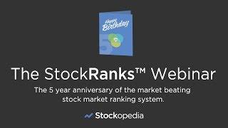 The StockRanks Webinar - Five Years of Performance History