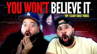 Reacting to TERRIFYING Ghost Videos (MUST WATCH!)