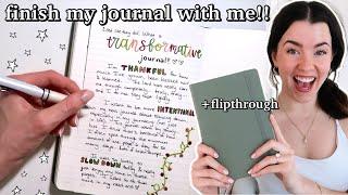 finishing my 26TH JOURNAL | flip through + journal with me