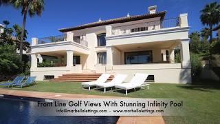 LONG TERM RENTAL FRONTLINE GOLF VILLA WITH STUNNING POOL IN MARBELLA