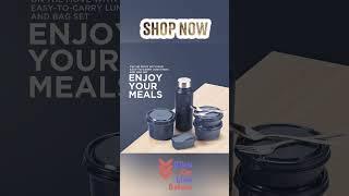 SOPL-OLIVEWARE Teso Pro Lunch Box | 3 Stainless Steel Containers | Plastic Pickle Box #shortvideo