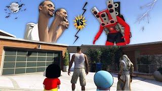 Franklin And Shinchan Rescue The Speakerman in GTA 5 #boomeruncleplays