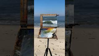 Seascape painting en plein air #allaprima #paintingtechniques #pleinairart #oilpainting #pleinair