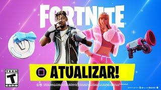 NOVA ATUALIZAÇÃO DO FORTNITE CHEGOU! SKINS e ÍTENS GRÁTIS para TODOS! UPDATE  32.10!