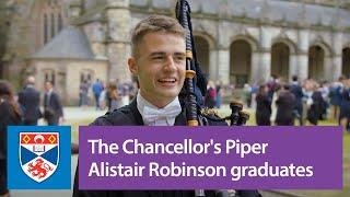 The Chancellor's Piper Alistair Robinson graduates from the University of St Andrews