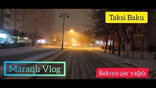 Bakıya qar yağdı 23.02.2021