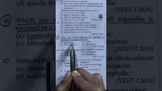Eukaryotic Cells (NEET) PYQ questions Motivational study status #neet #study #motivation