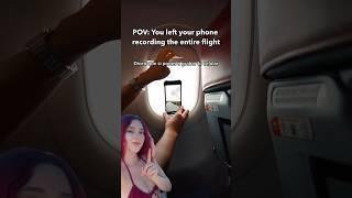 Recording a viral video on the plane ️ #shorts #travel #trend