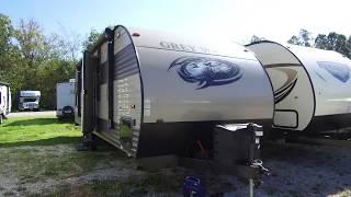 2018 Forest River Grey Wolf 22RR Pre Owned Toy Hauler Travel Trailer Walk Through