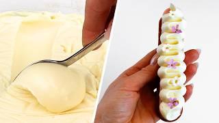 Recipe & Tutorial: White Chocolate Whipped Ganache │ Only 3 Ingredients │ Perfect for Piping