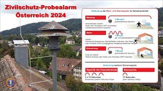 Zivilschutz-Probealarm 2024 / Sirenentest Österreich - Ankündigung (05.10.24)