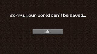 how to destroy your world forever in minecraft