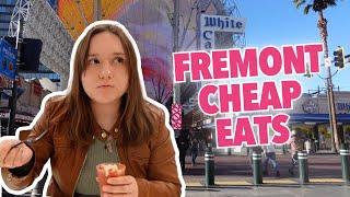 What cheap food and drinks can $20 buy you on Fremont Street?