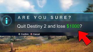 Last to Stop Playing Destiny 2 Wins $1,000!