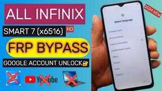 FRP Bypass on All Infinix Smart 7 HD x6516 Devices || Google Account Unlock