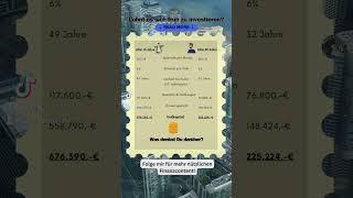 Lohnt sich frühzeitiges investieren? #investment #zinseszins #finanzen