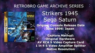 RetroBro Game Archive Series Strikers 1945 Sega Saturn