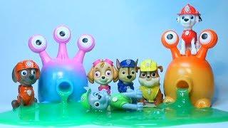 PATRULLA CACHORROS y los MONSTRUOS COME MOCOS! PAW PATROL toys PUPS PATRULLA CANINA juguetes