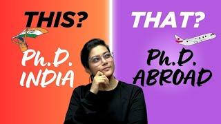 PhD in India vs Abroad || Pros, Cons & Best Choice for Indian Students (Complete Guide 2024)