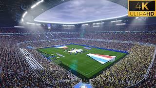 4K | The Most Realistic Football Video Game Ever Made | Euro 2024 | Romania vs Netherlands |PES 2021