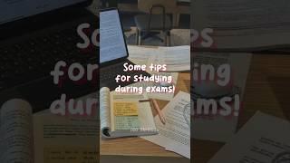 Some tips for studying during exams!  #fypシ #study #howtostudyforexams #aesthetic #studyaesthetic