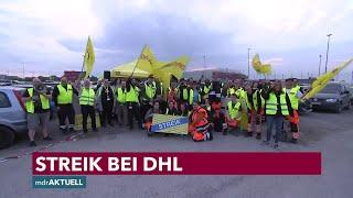 Streik bei DHL am Flughafen Leipzig/Halle