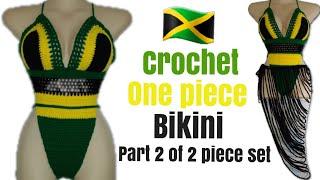 How to Crochet One Piece Bikini/ Part 2 of 2 Piece Set