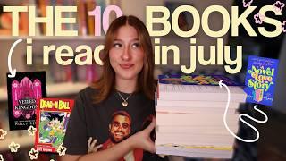 all the books i read in july & if you should read them or not .. ⭐️️