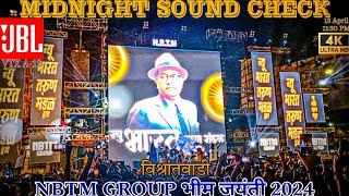 VISHRANTWADI BHIMJAYANTI 2024 | JBL VTX A12 | MIDNIGHT SOUND CHECKS | HUGE QUANTITY #dj#sound#jbl